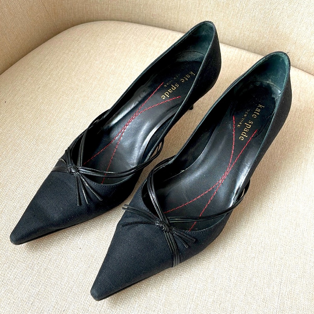 Kate Spade Black 2 Inch Pumps, Size 6.5